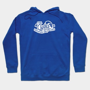 Cool Clyde's WHITE logo Hoodie